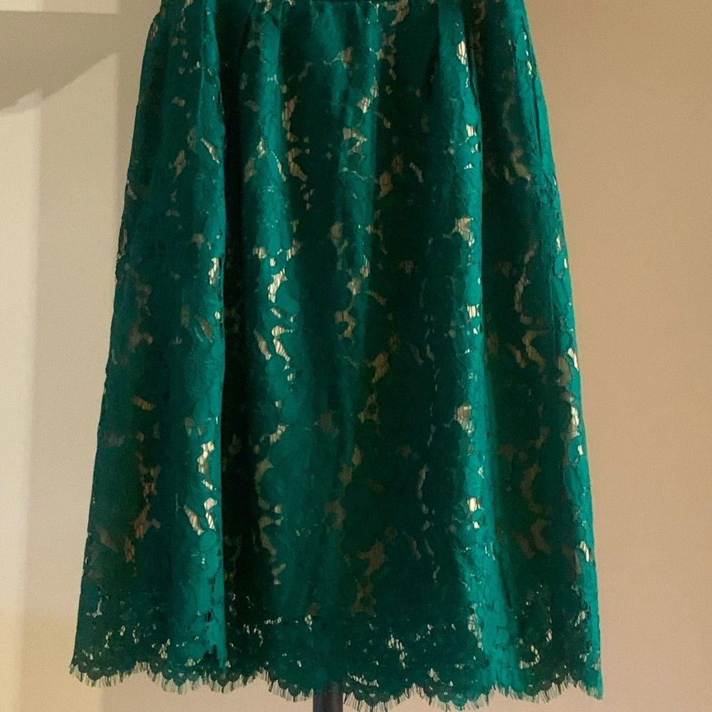 Emerald green J.CREW skirt